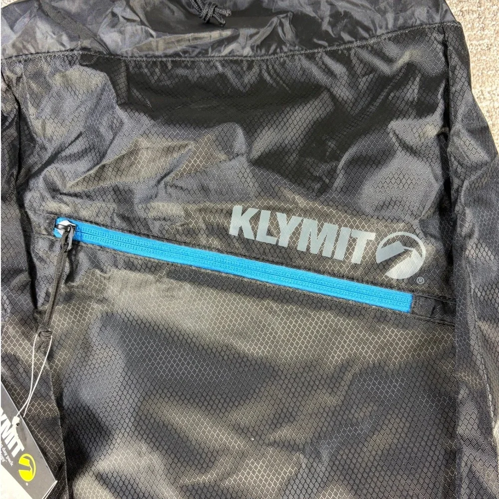Klymit Stash 18 Daypack Air Frame Lightweight Hiking Backpack Black 18L Nylon